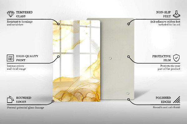 Tábua cozinha Abstração dourada