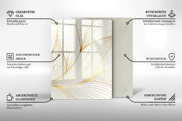 Tábua cozinha Quadrados 3D abstratos