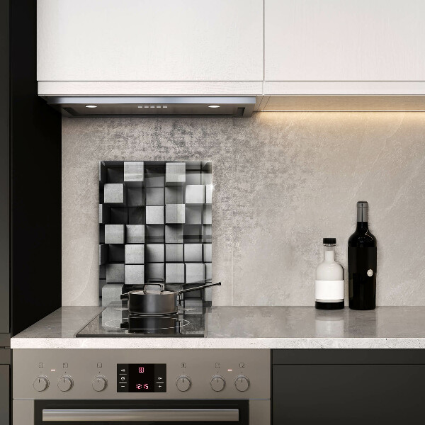 Tábua cozinha Quadrados 3D abstratos