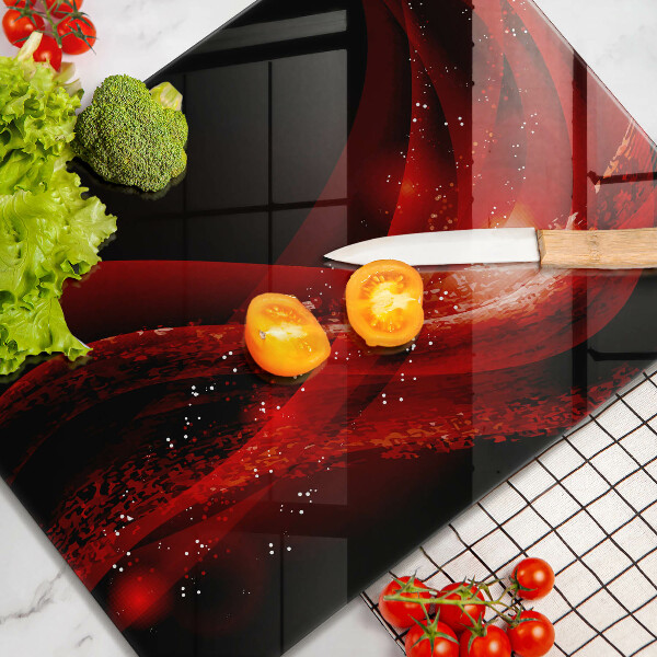 Tábua de cozinha com estampa de abstração moderna