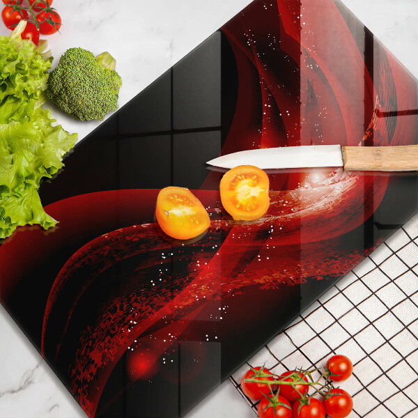 Tábua de cozinha com estampa de abstração moderna