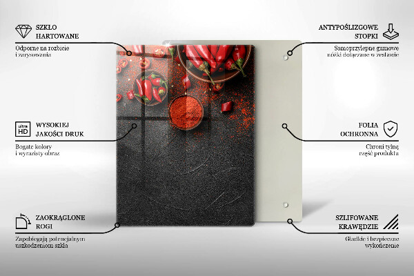 Tábua de vidro Textura de mármore com ouro