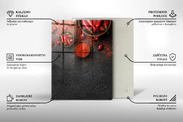 Tábua de vidro Textura de mármore com ouro