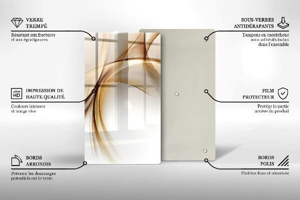 Tábua de cortar alimentos Formas abstratas