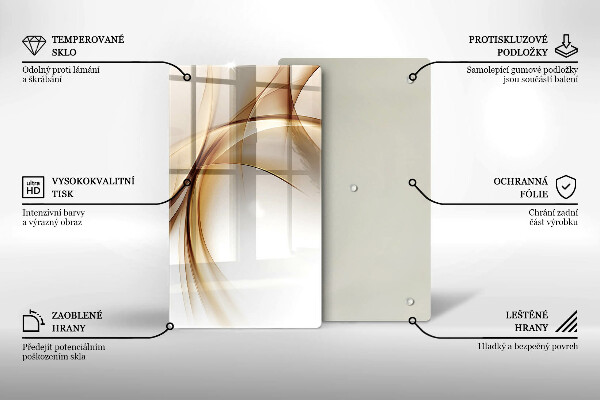 Tábua de cortar alimentos Formas abstratas