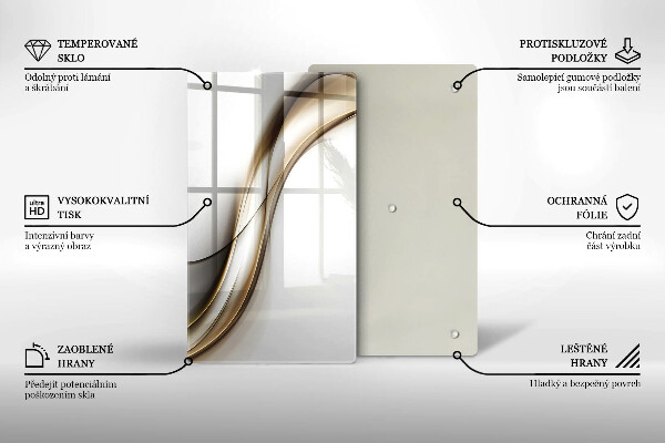 Tábua de corte Abstração de linhas suaves