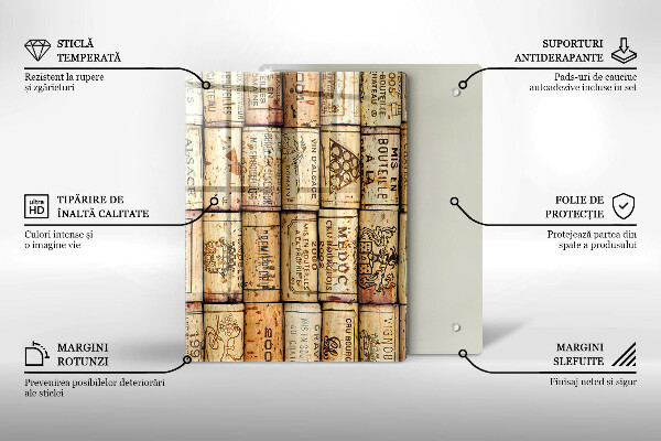 Tábua de corte com estampa de abstração de linhas suaves