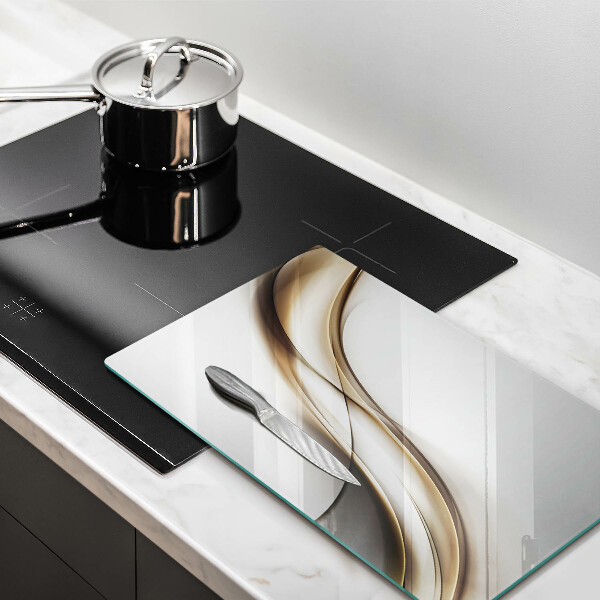 Tábua de corte Abstração de linhas suaves