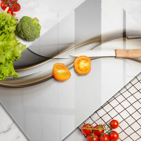 Tábua de corte Abstração de linhas suaves