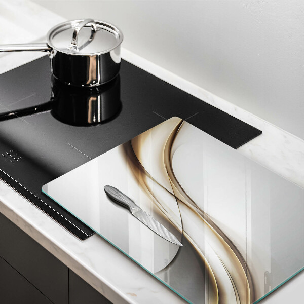 Tábua de corte Abstração de linhas suaves