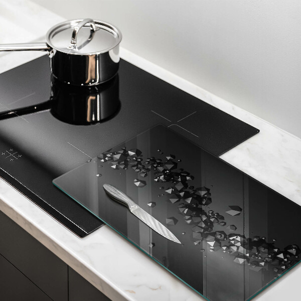 Tábua de cozinha com formas abstratas 3D