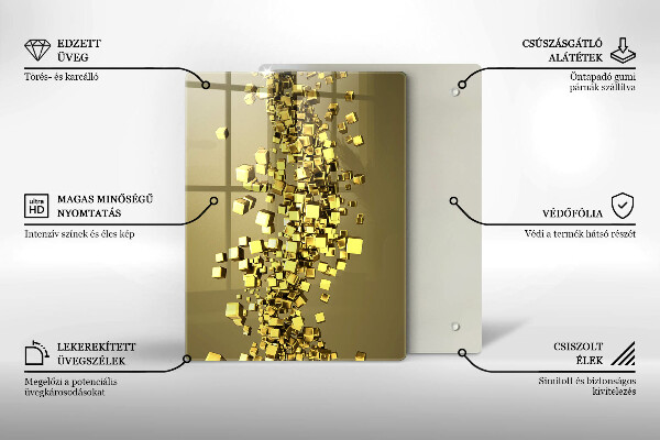 Tábua cozinha Formas abstratas 3D