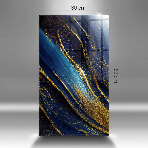 Tábua de cortar alimentos Abstração azul marinho