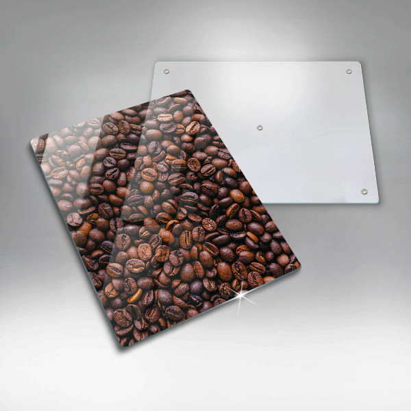 Tábua para cozinha com estampa de grãos de café