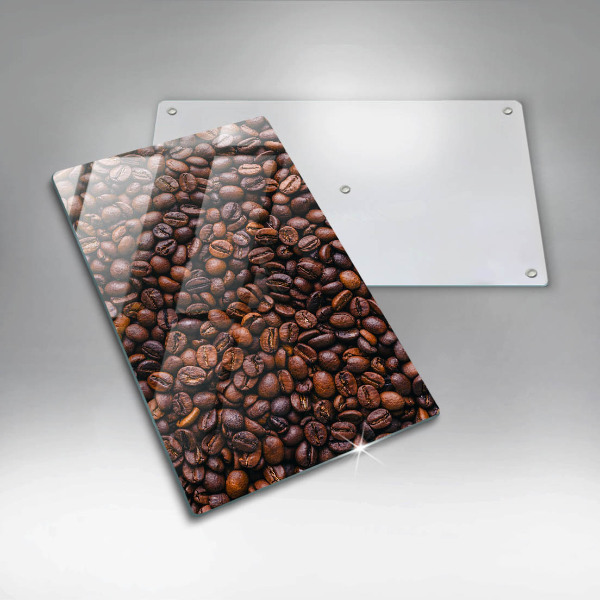 Tábua para cozinha com estampa de grãos de café