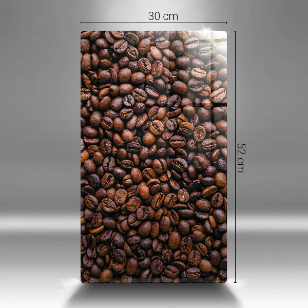 Tábua para cozinha com estampa de grãos de café