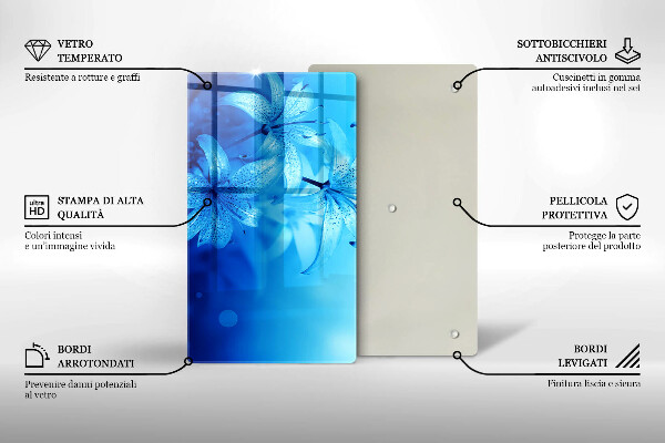 Tábua corte Flores azuis