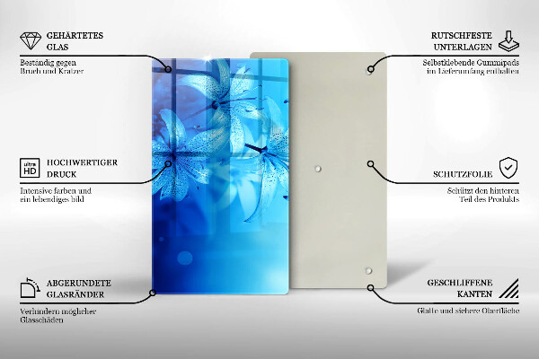 Tábua corte Flores azuis