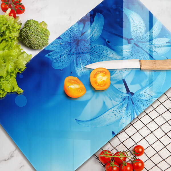 Tábua corte Flores azuis