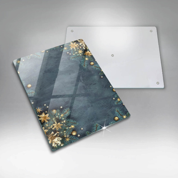 Tábua de vidro decorações de Natal