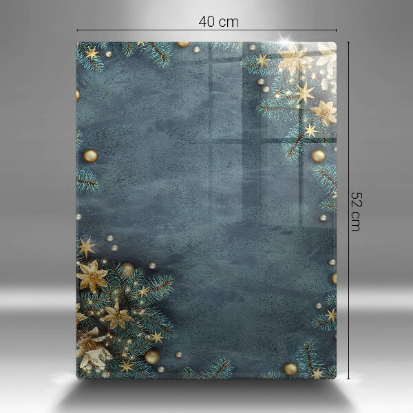 Tábua de vidro decorações de Natal