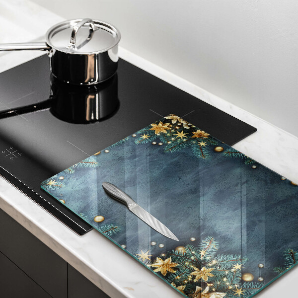 Tábua de vidro decorações de Natal