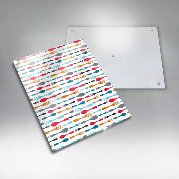 Tábua de cortar alimentos Ilustração de uma colher