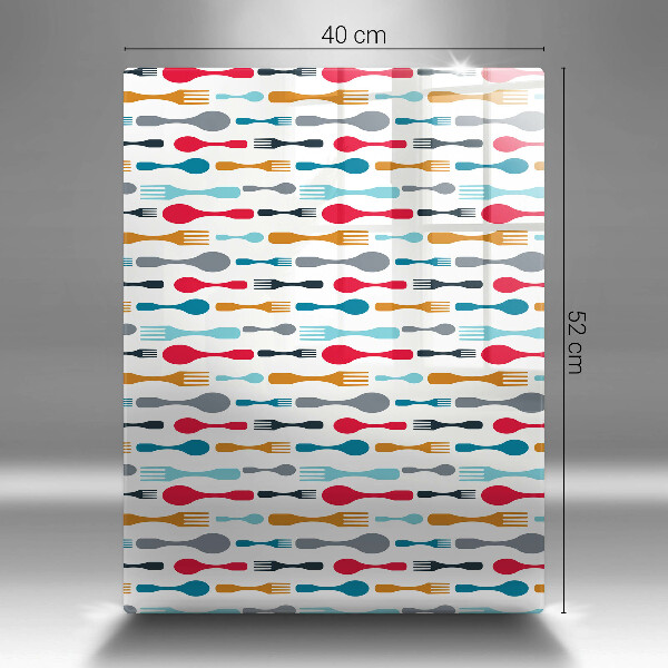 Tábua de cortar alimentos Ilustração de uma colher