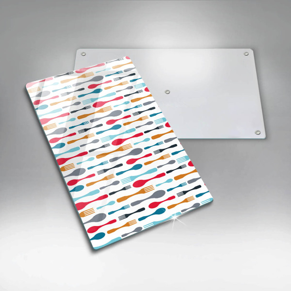 Tábua de cortar alimentos Ilustração de uma colher