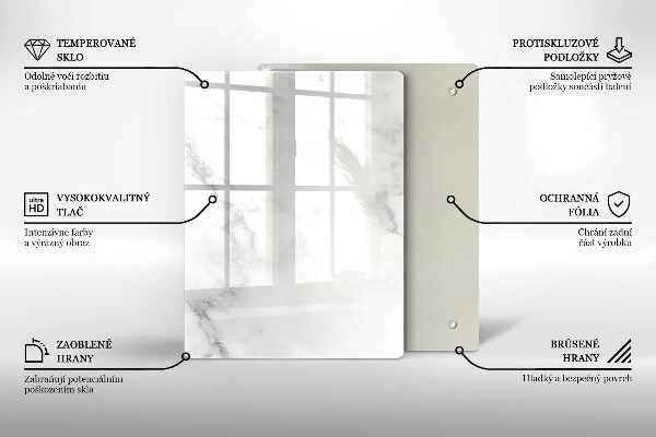 Tábua de corte de vidro Grãos de café