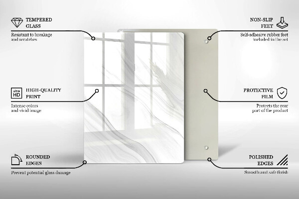 Tábua de cortar de vidro Especiarias orientais