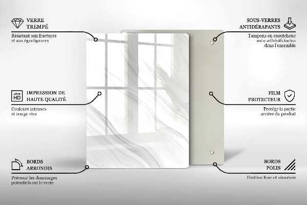 Tábua de cortar de vidro Especiarias orientais