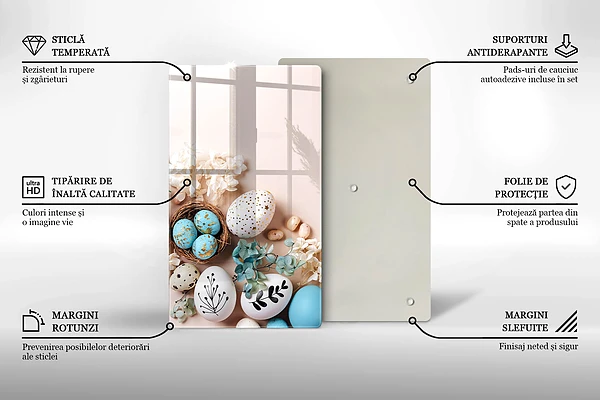 Tábua de corte para decoração de Páscoa