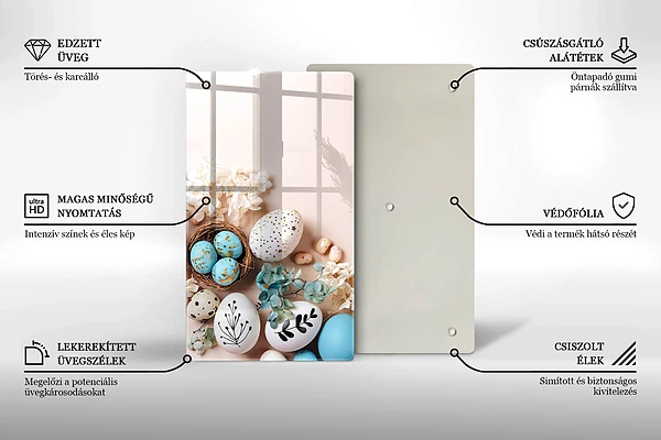 Tábua de corte para decoração de Páscoa