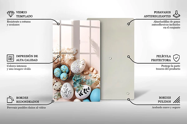 Tábua de corte para decoração de Páscoa
