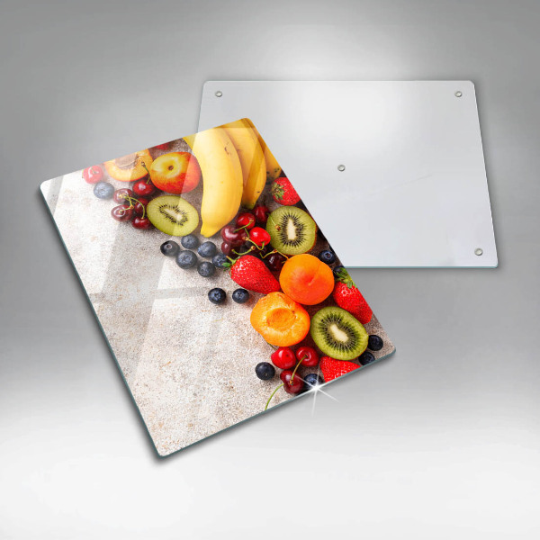 Tábua de cozinha com estampa de frutas de Natal