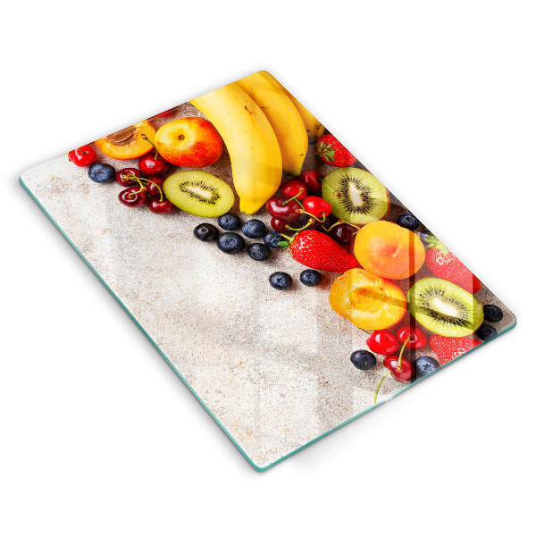 Tábua de cozinha com estampa de frutas de Natal