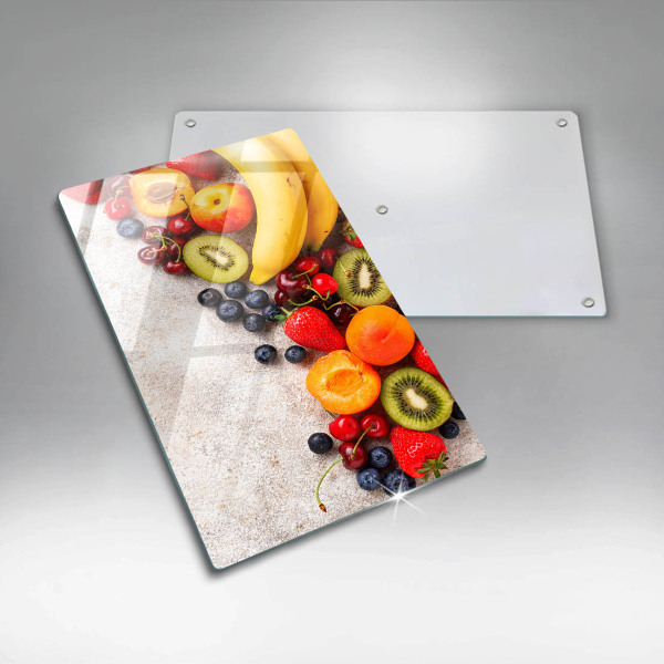 Tábua de cozinha com estampa de frutas de Natal