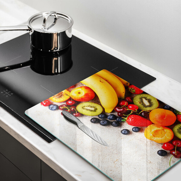 Tábua de cozinha com estampa de frutas de Natal