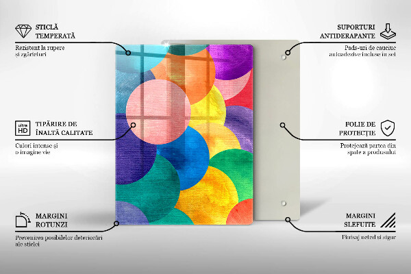 Tábua de corte com estampas de linhas geométricas
