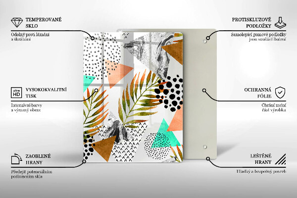 Tábua corte Mármore azul e dourado