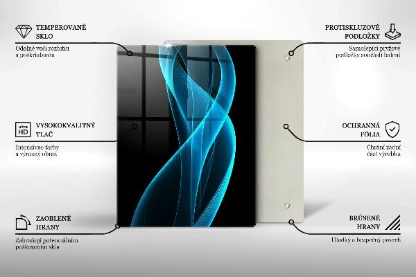 Tábua de vidro Close-up de cerejas