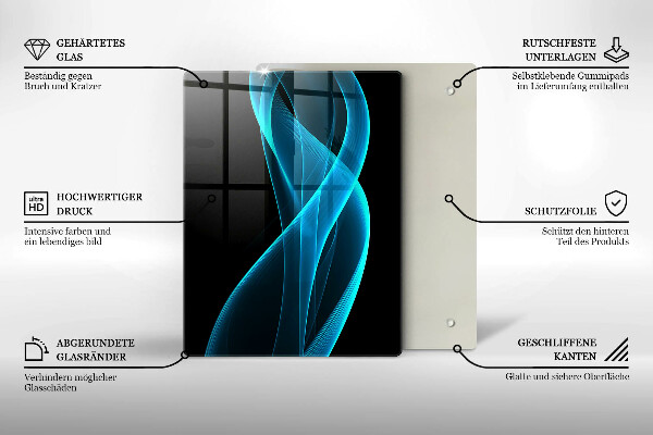 Tábua de vidro Close-up de cerejas