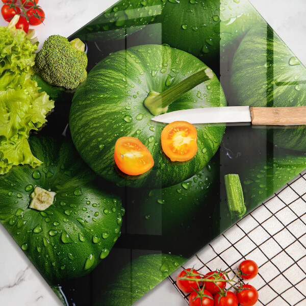 Tábua de cortar alimentos Abóboras verdes