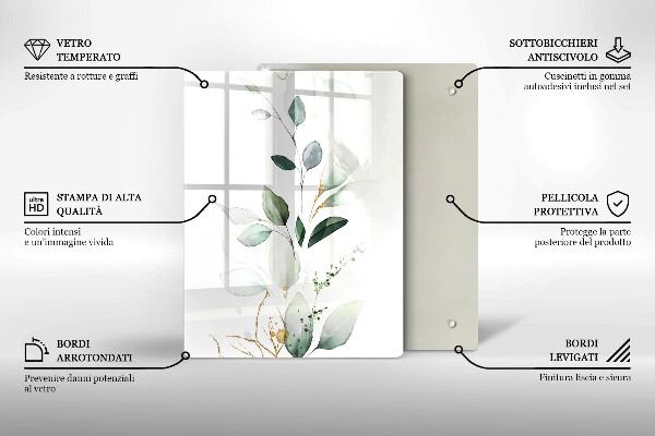 Tábua de cortar alimentos Abóboras verdes