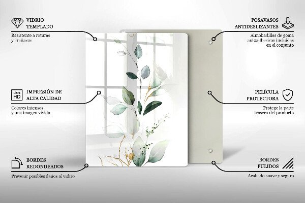 Tábua de cortar alimentos Abóboras verdes