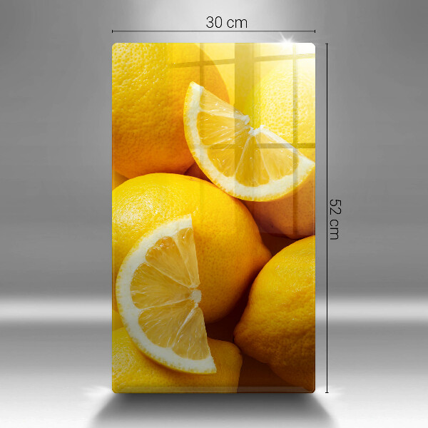 Tábua de cortar de vidro Limões suculentos