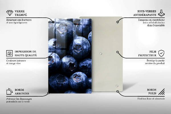 Tábua de corte Close-up de frutas vermelhas