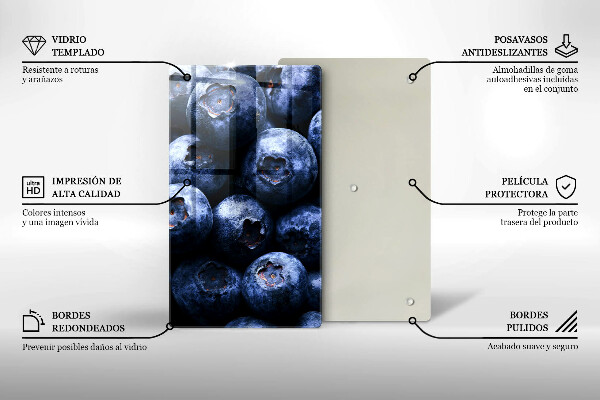 Tábua de corte Close-up de frutas vermelhas