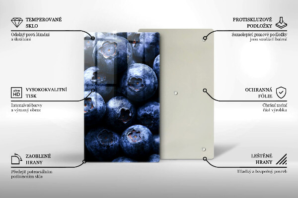 Tábua de corte Close-up de frutas vermelhas